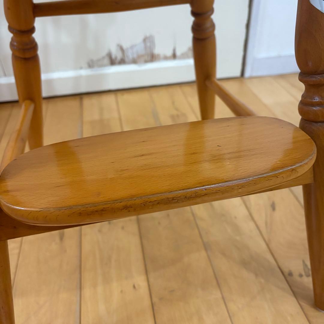 ☆ビンテージ☆ キツツキ　キッズ　ベビー　チェア　木製　ナチュラルカラー