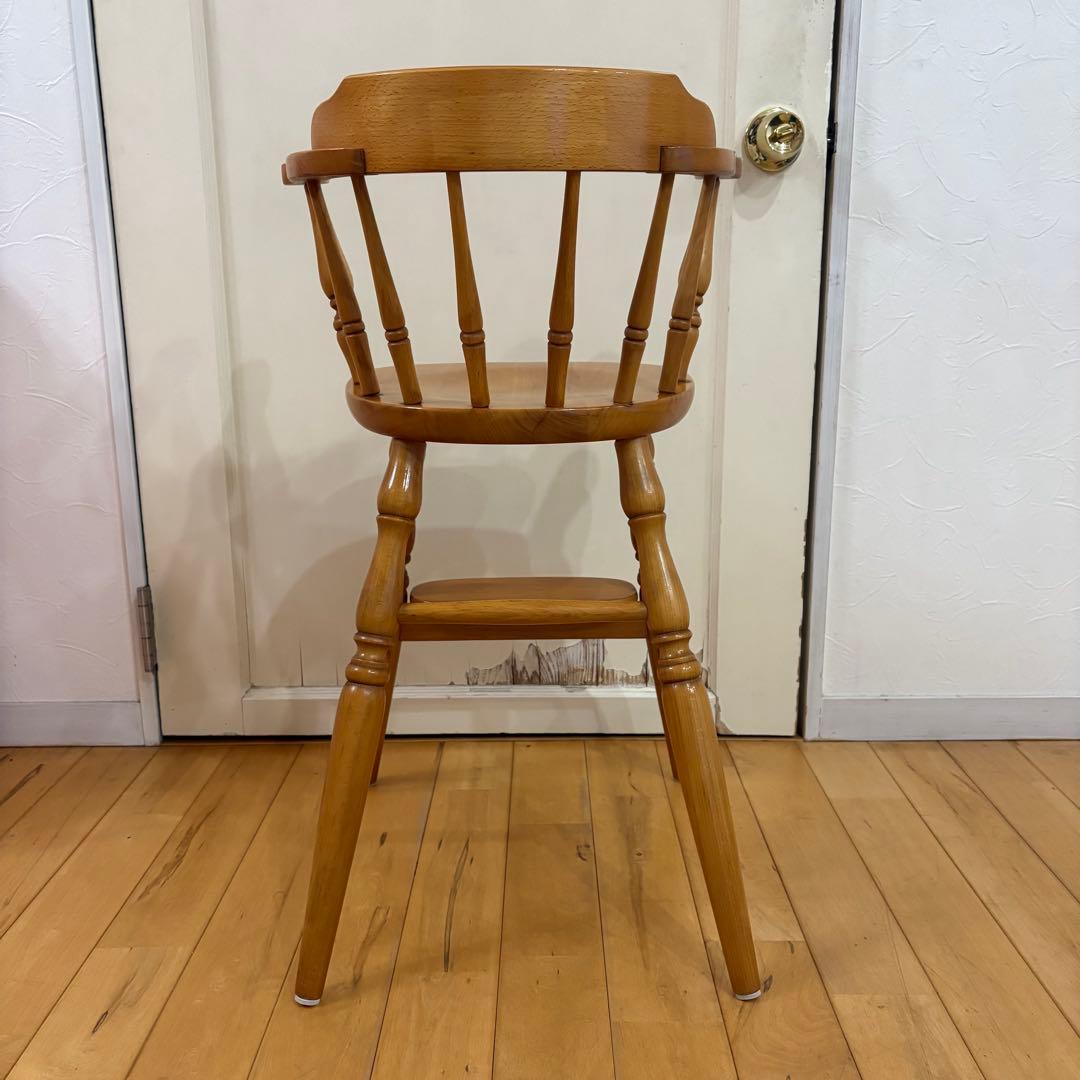 ☆ビンテージ☆ キツツキ　キッズ　ベビー　チェア　木製　ナチュラルカラー