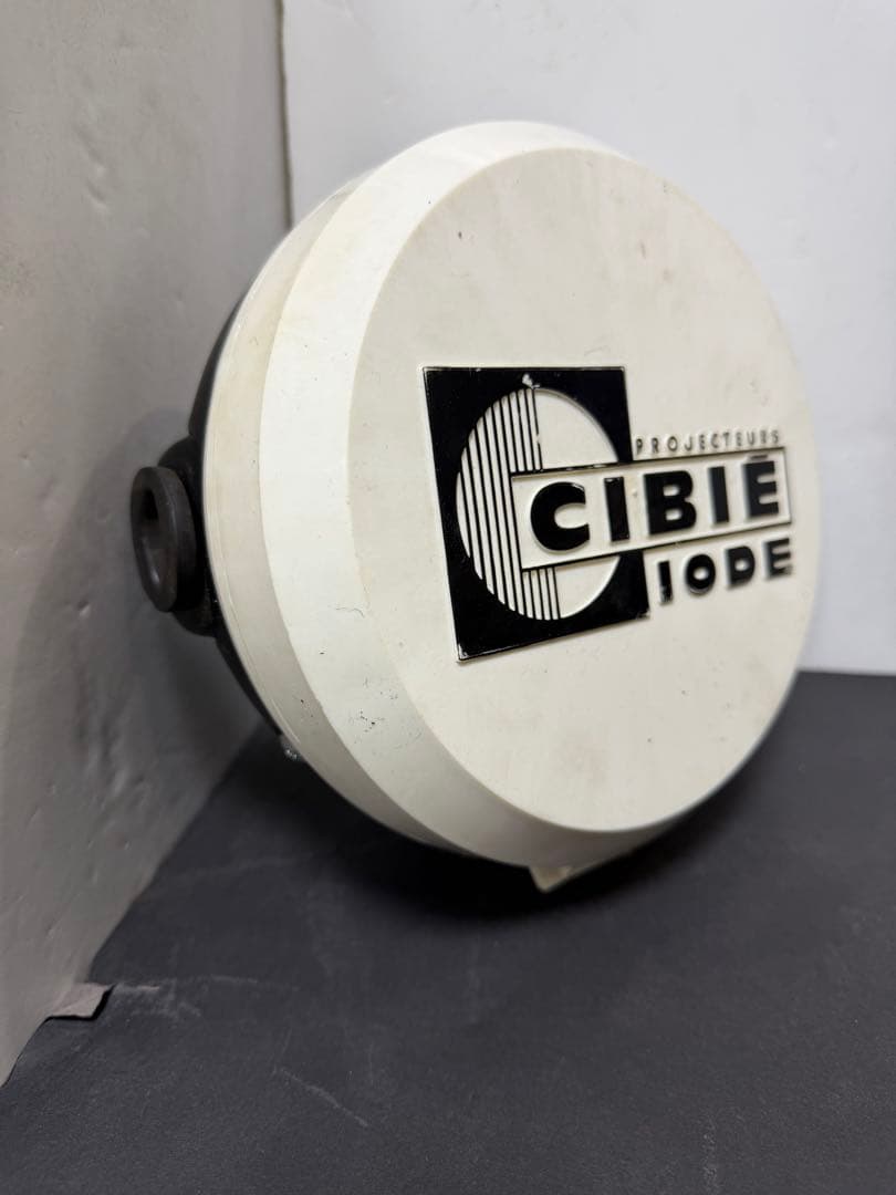 当時物希少シビエ凹みレンズ付きヘッドライト　KH250純正ライトケース付き