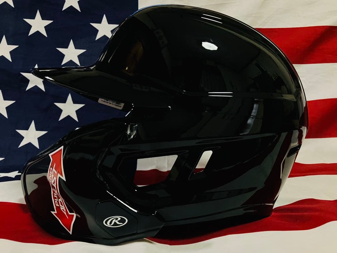 【新品】ローリングス 野球 右打者用 片耳ヘルメット フェイスガード付 Lサイズ