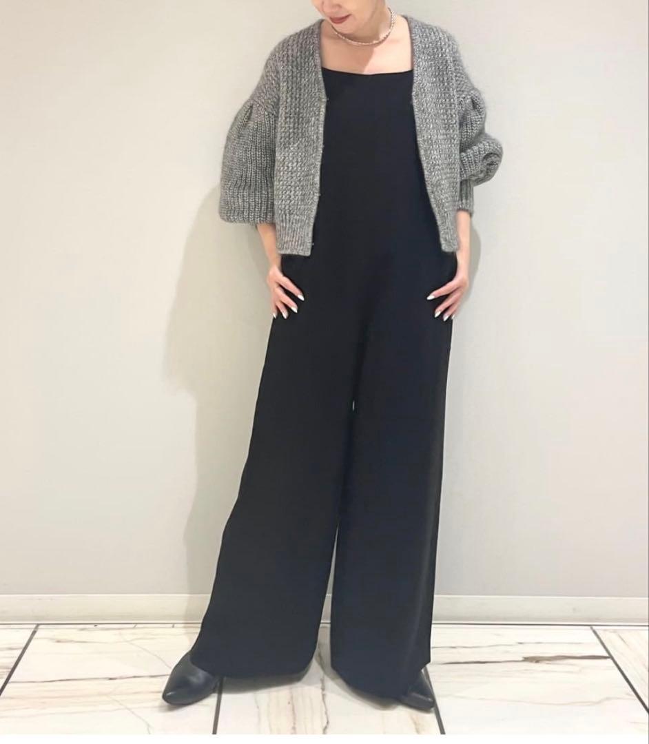 プルミエアロンディスモン　ラメモヘアリリヤーンボレロカーディガン