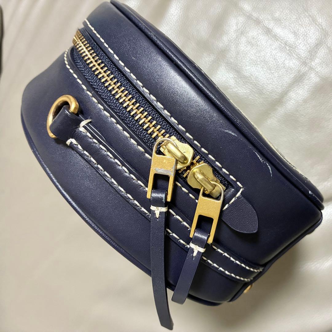 Tory Burch Tモノグラム　ジャカード　ムーンバック　ネイビー