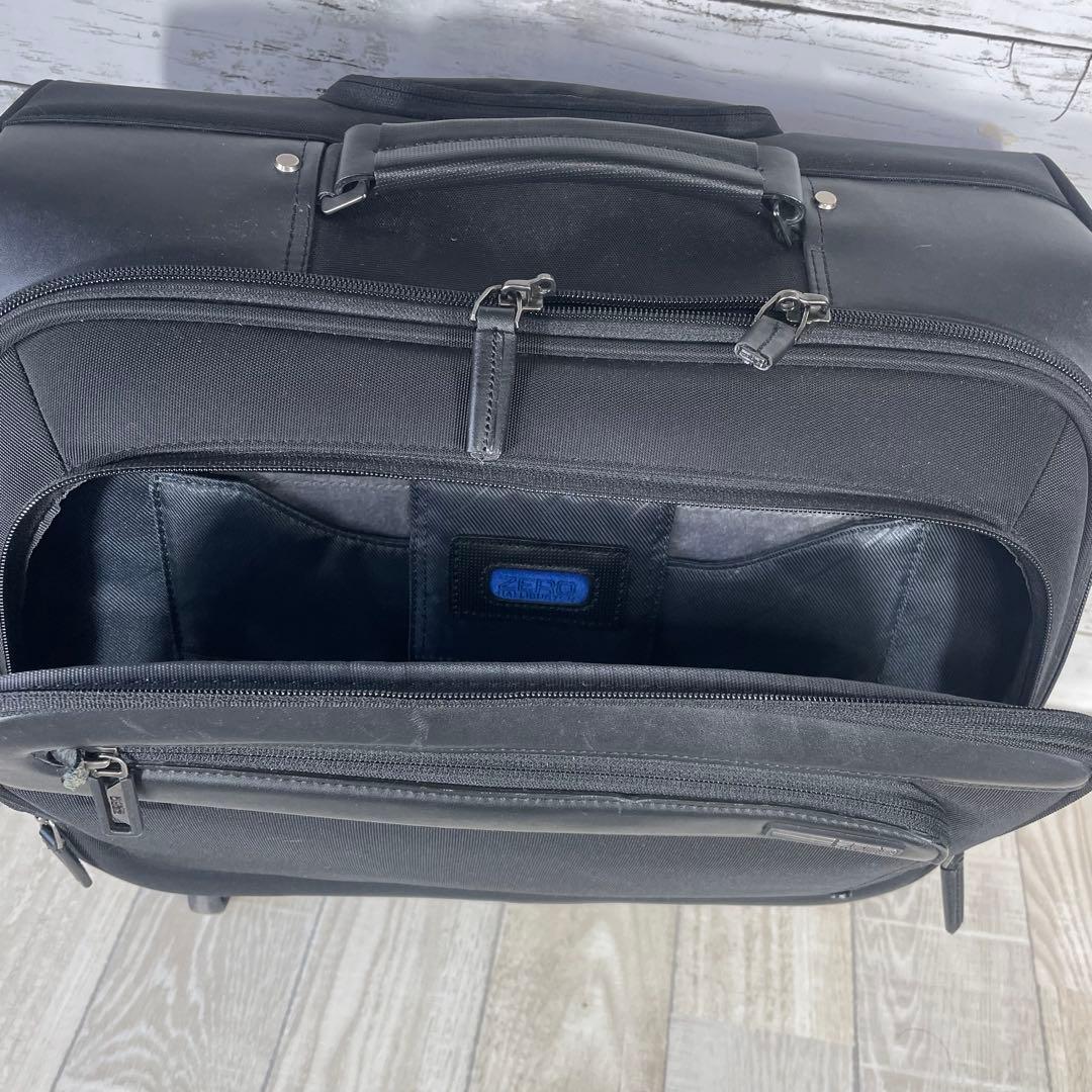 【美品】ゼロハリバートン 2WAY キャリーバッグ 機内持込 通勤 出張 4輪