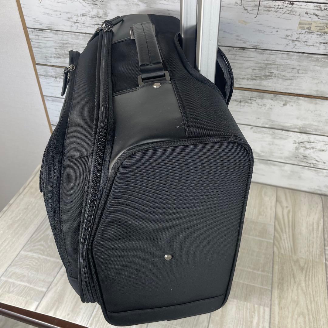 【美品】ゼロハリバートン 2WAY キャリーバッグ 機内持込 通勤 出張 4輪