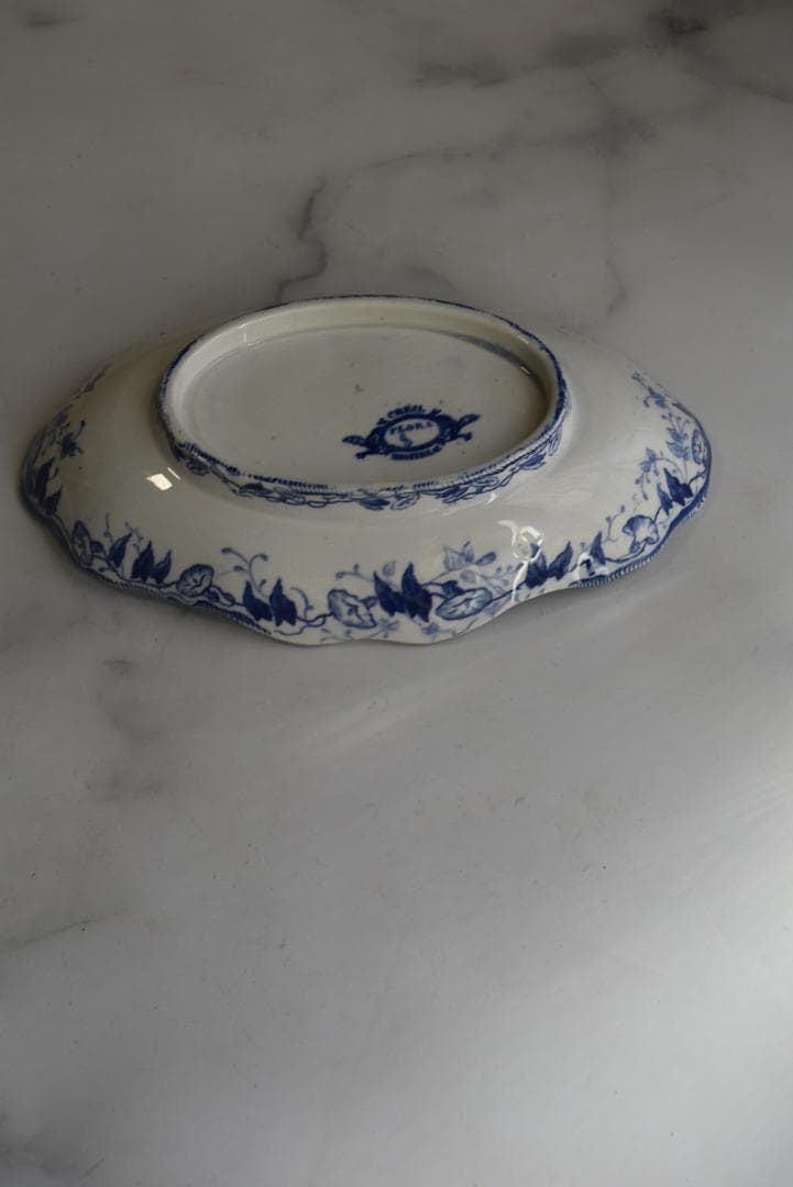 フランス19世紀　クレイユモントロー　ラヴィエ皿　フローラ　アンティーク