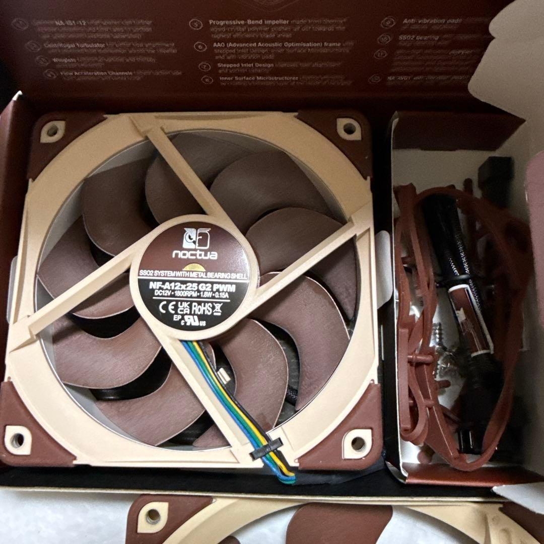 PC用ファン・クーラー Noctua NF-A12x25 G2 PWM & NF-A14 FLX