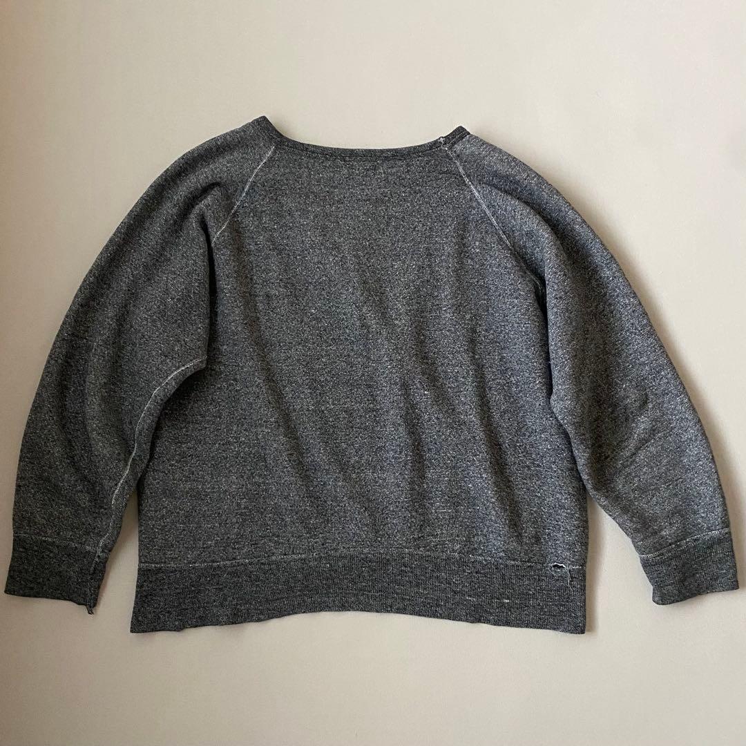 60s ビンテージ Windsor Wear スウェット 黒 ごま塩 50s 幻