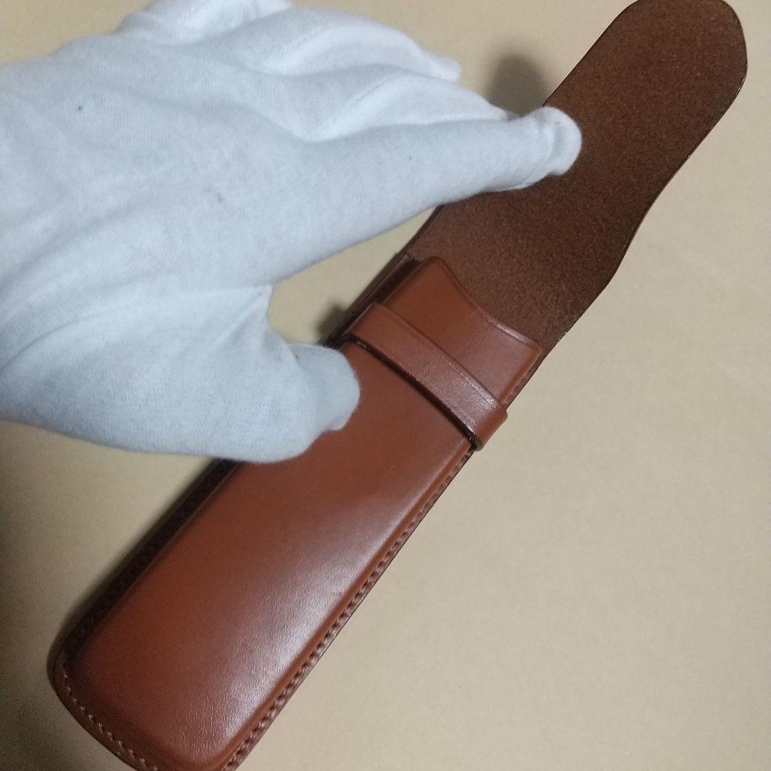 美品 SOMES SADDLE ソメスサドル ペンケース 大型サイズ レザー