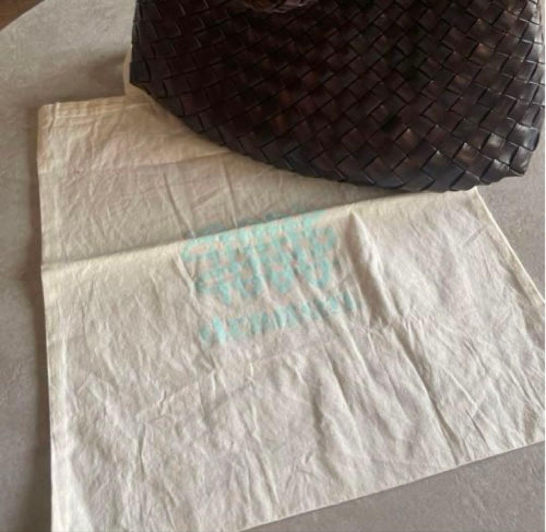 美品　Dragon Diffusion ドラゴン 編み込みレザーバッグ　タン