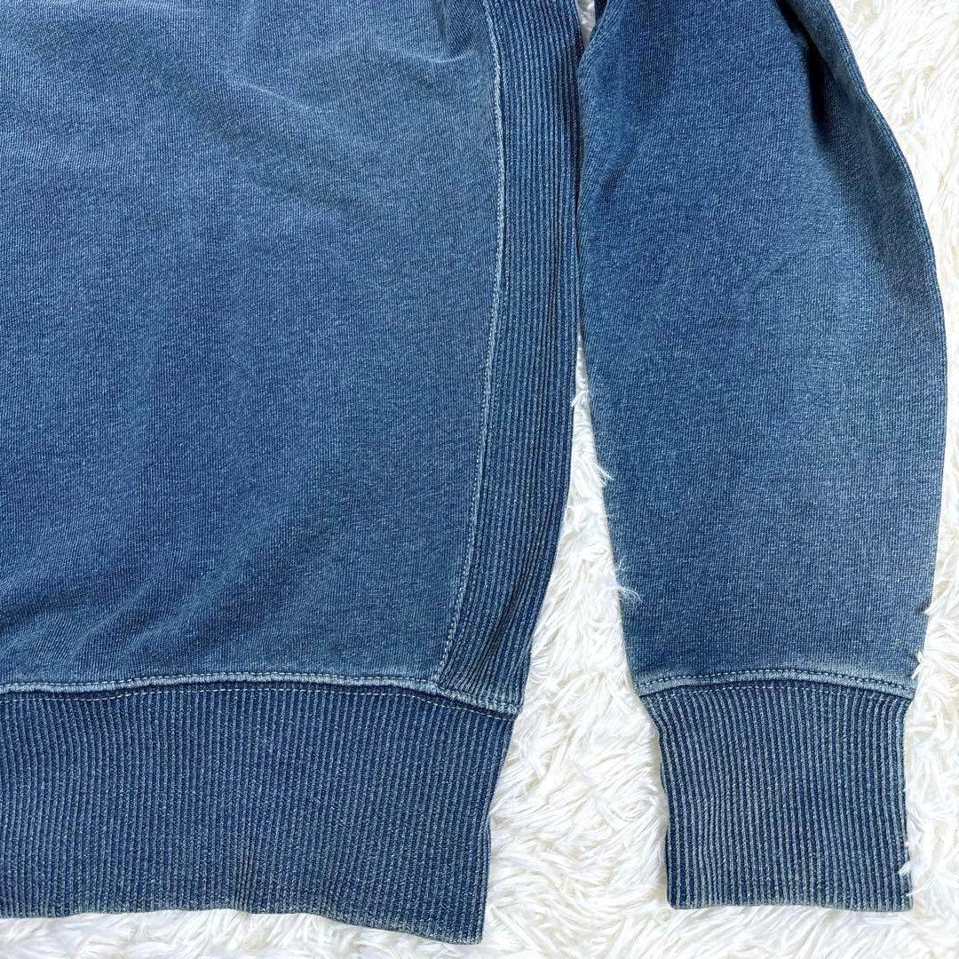 ✨希少・美品✨ダブルアールエル　スウェット　リバースウィーブ　インディゴ染　両Ｖ