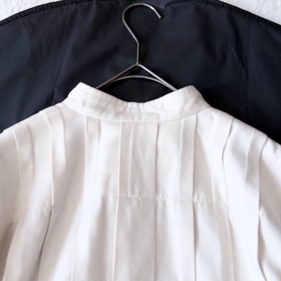 6163 【希少】 イッセイミヤケ プリーツ シャツジャケット クリーム 1