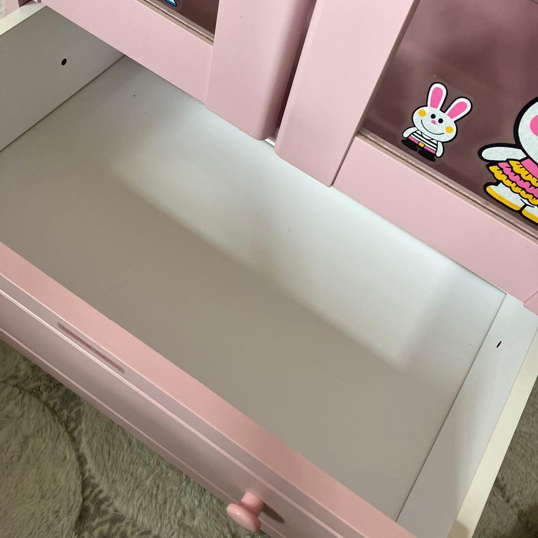 昭和レトロ レトロポップ 飾り棚 食器棚 チェスト キャビネット 脚付 内藤ルネ