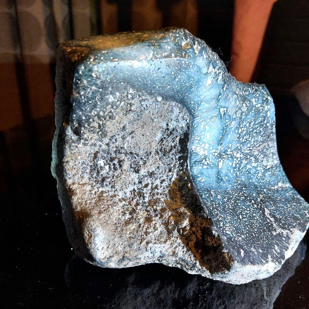 ド迫力！ブルーアイス グレイシアライト ナカウライト原石1,7kg超え巨石 67
