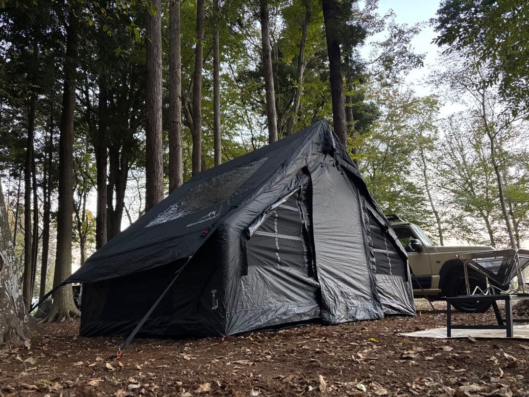 希少なブラックmountainhikerインフレータブルテントエアーテント