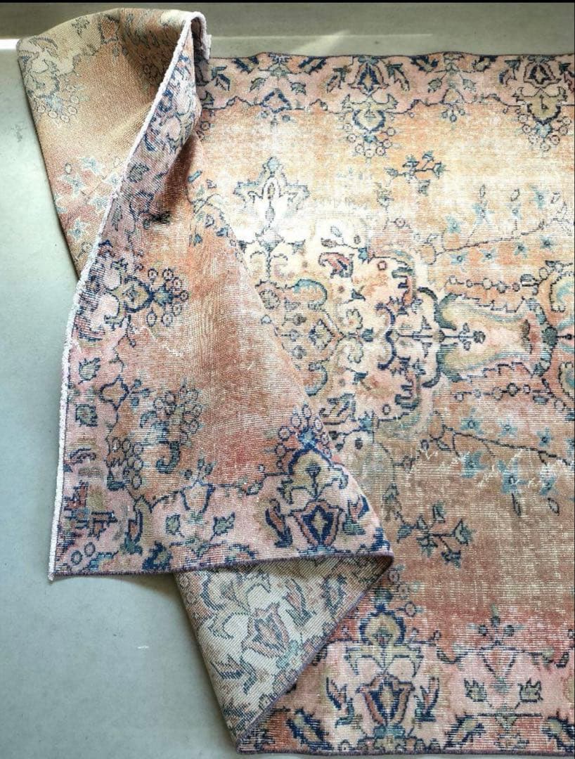 大判　vintage トルコ　ラグ　80s