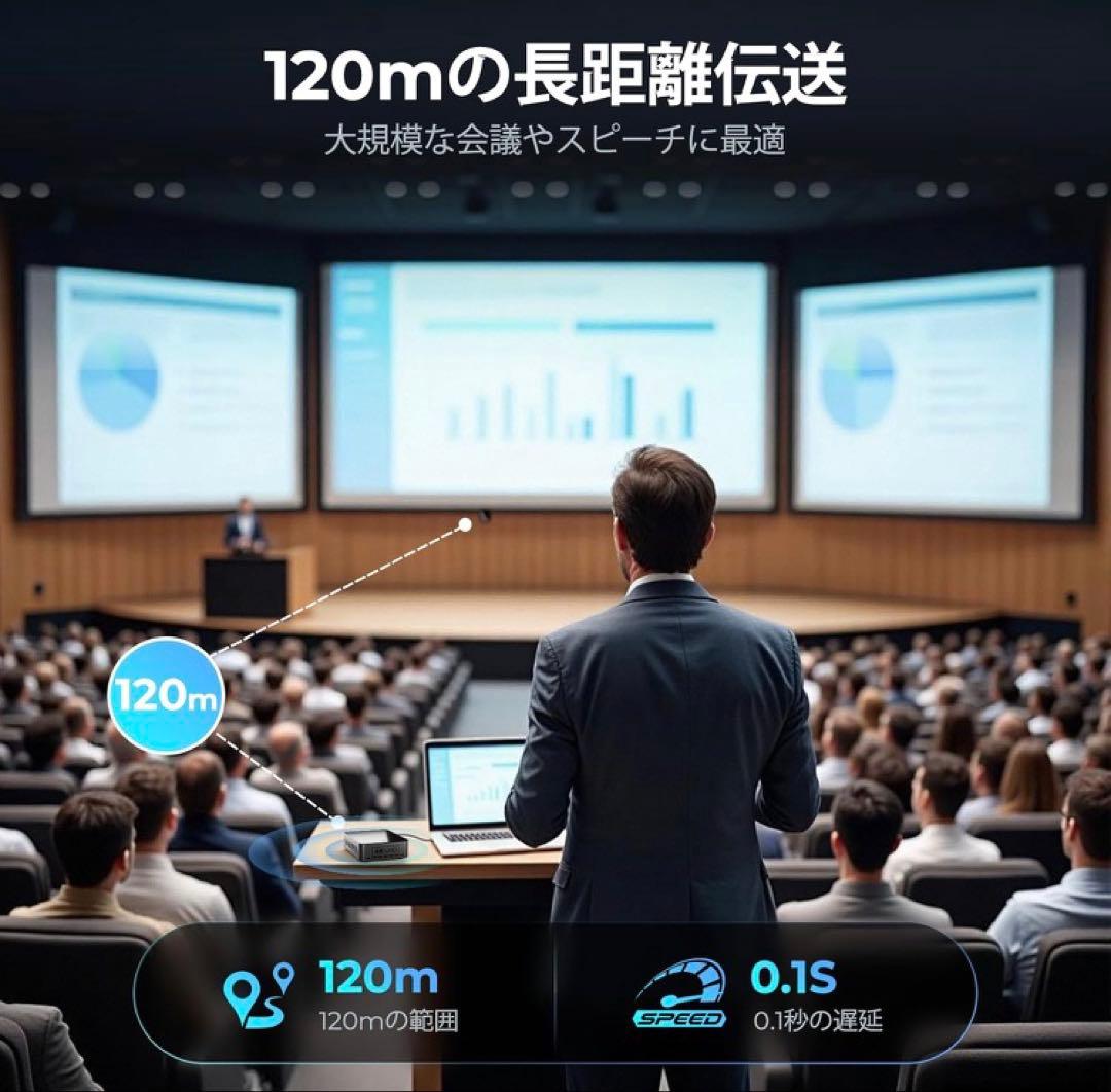 ワイヤレスHDMI送信機と受信機、hdmi 無線4K@30Hz、LuckDog