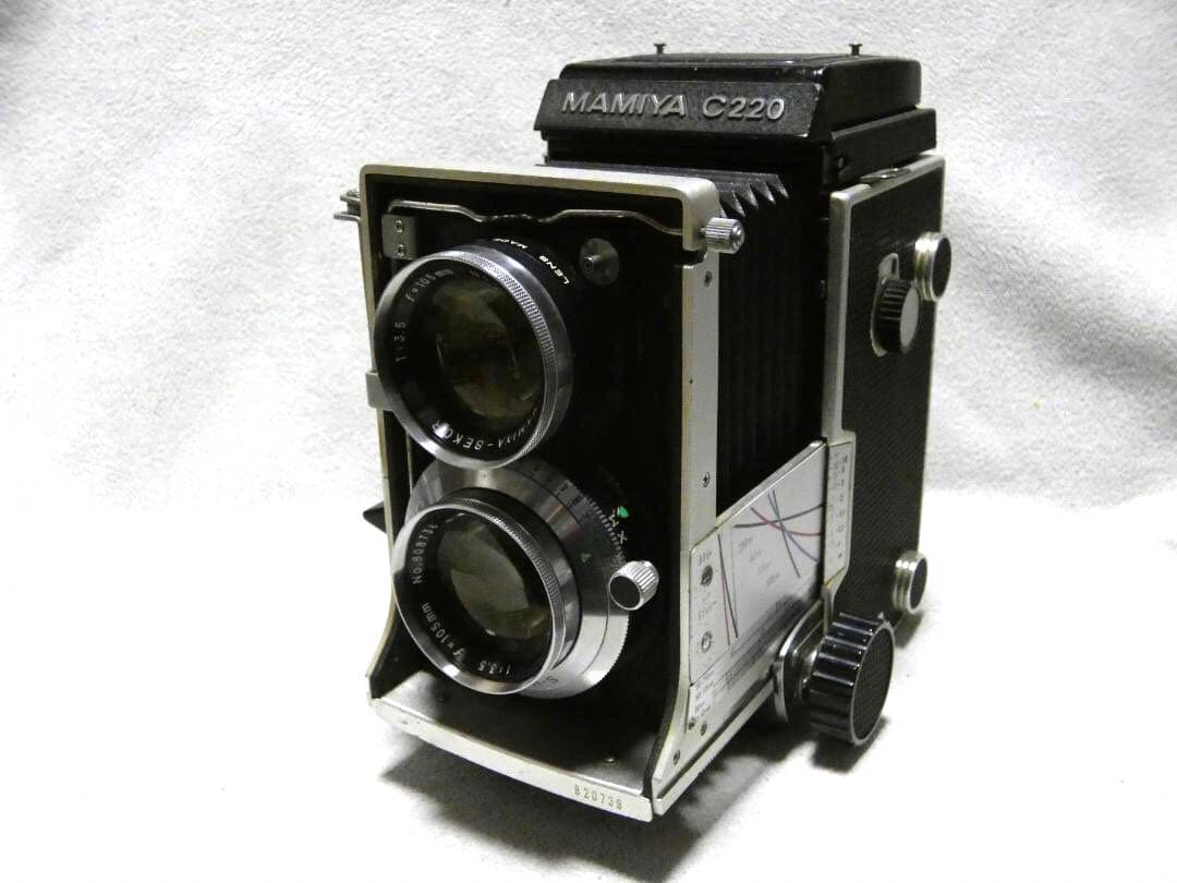 MAMIYA C220 PRO SEKOR 105mm F3.5 二眼レフカメラ