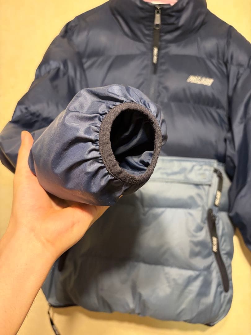 PALACE ダウンジャケット ネイビー アノラック パファージャケット