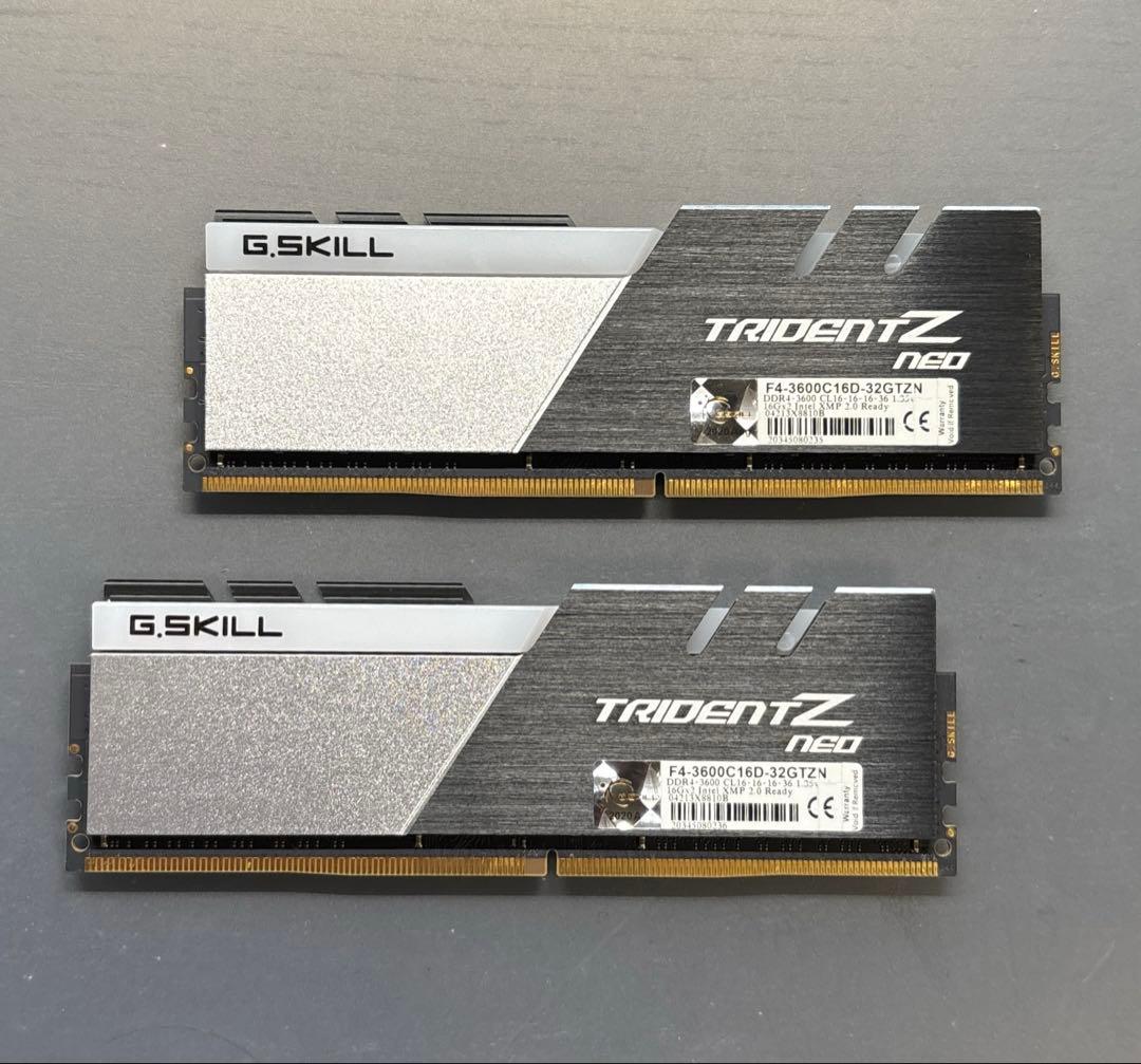 メモリー G.SKILL 32GB 3600MHz DDR4 TRIDENT Z NEO