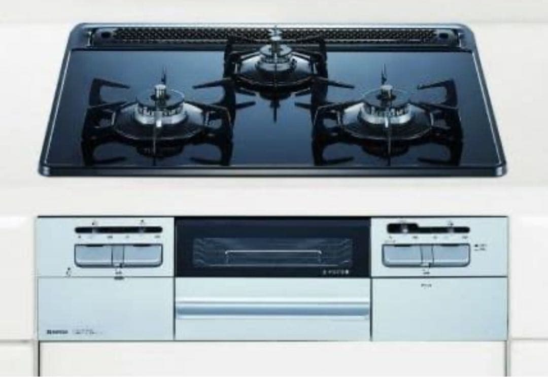 ハーマン ガスビルトインコンロ 60cm ガラストップ 水無両面焼