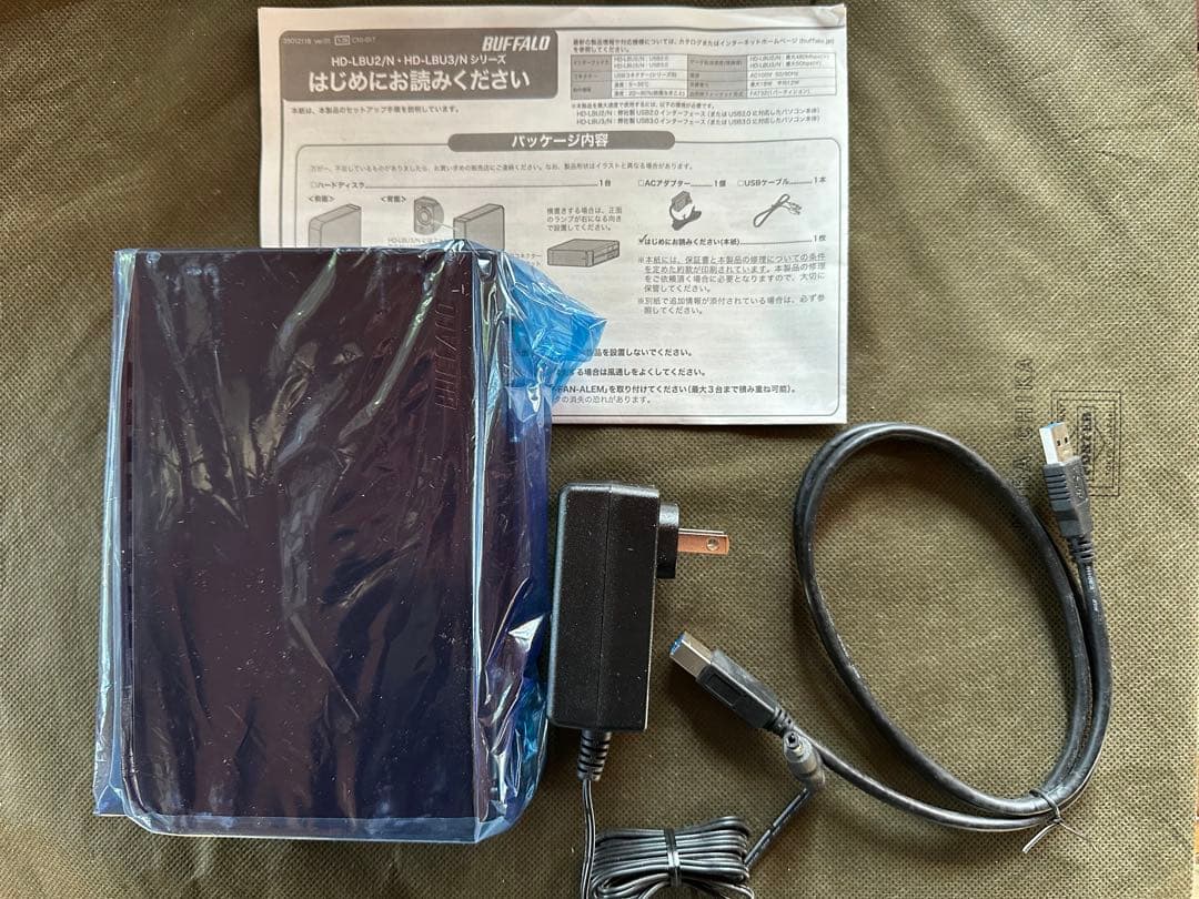 BUFFALO 外付けハードディスク HDD HD-LB2.0TU3/N