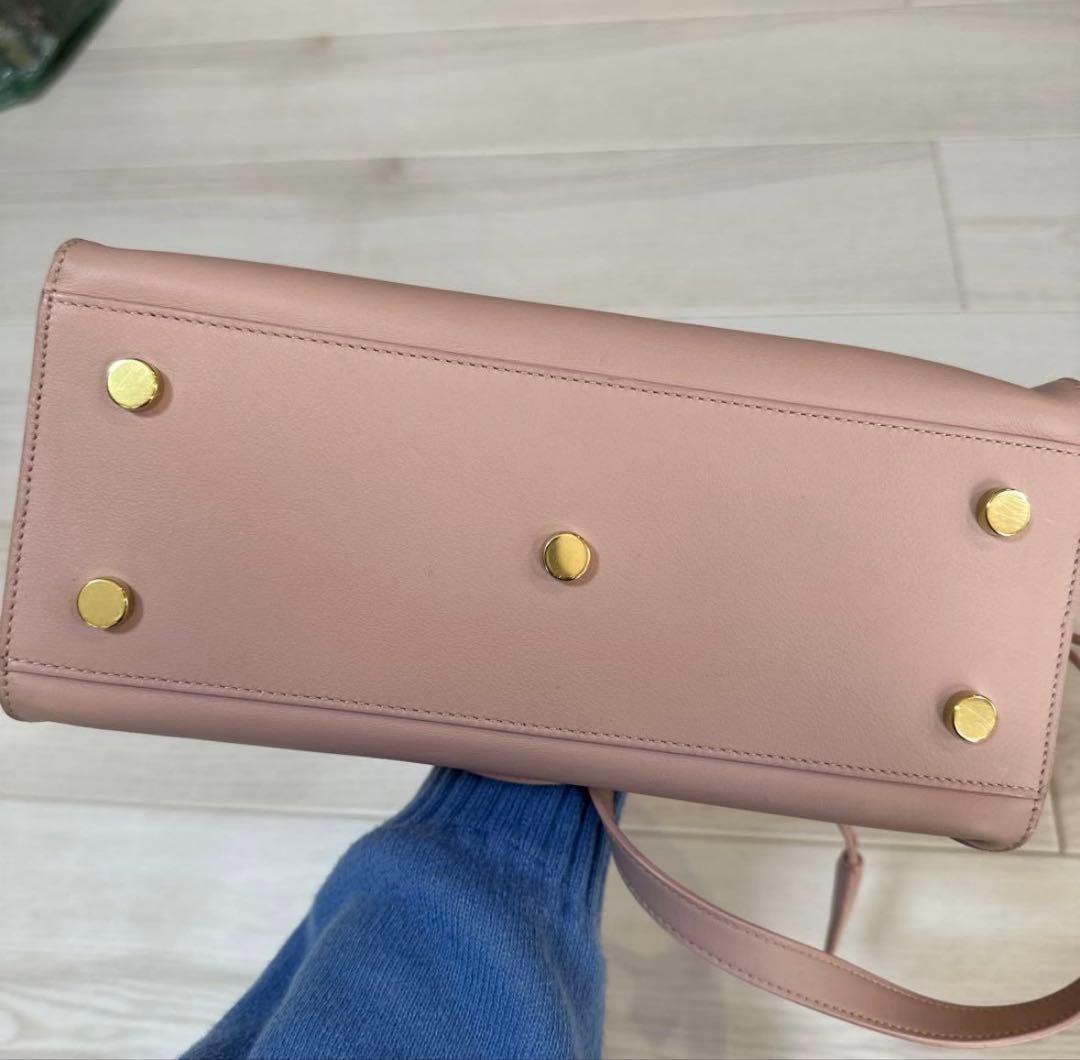 ⭐︎ＢＭ⭐︎状態良好⭐︎YSL ピンク レザー 2wayハンドバッグ