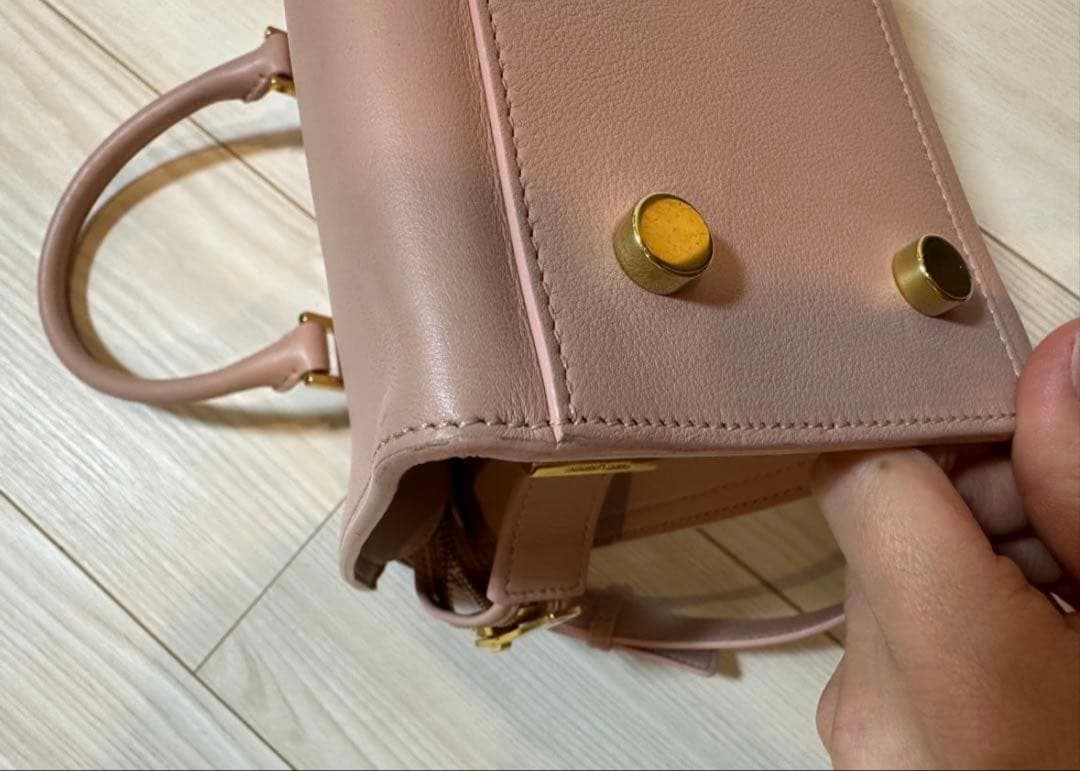 ⭐︎ＢＭ⭐︎状態良好⭐︎YSL ピンク レザー 2wayハンドバッグ