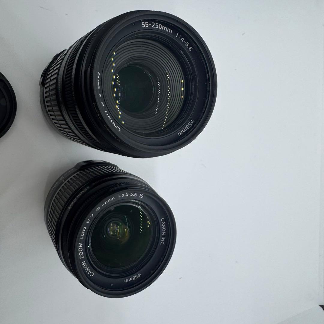 キャノンレンズ 2個セットEF-S 18-55mm EF-S 55-250mm