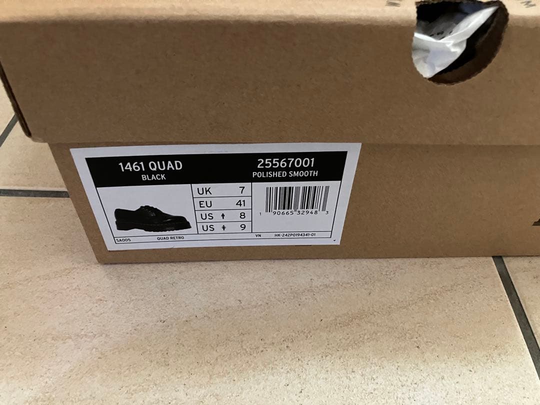 Dr.Martens　1461 QUAD BLACK(箱あり)