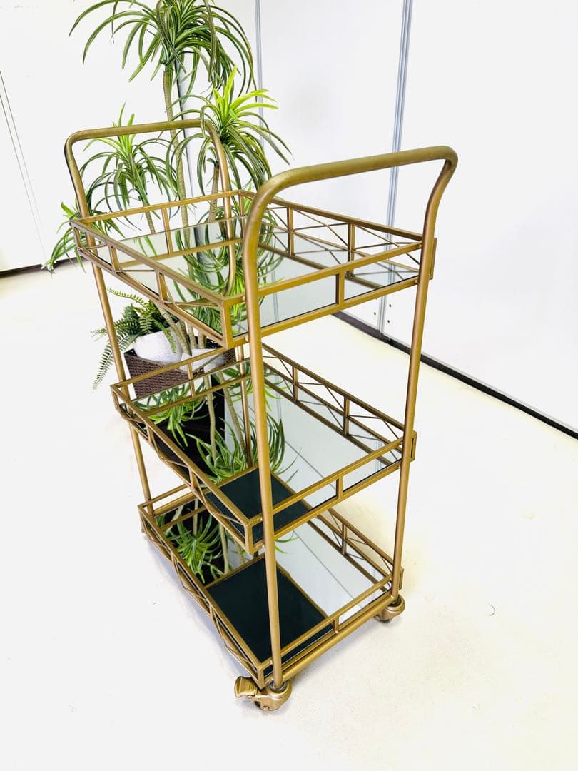 バーカート、ゴールド、サービングカートキッチン、ダイニングルーム