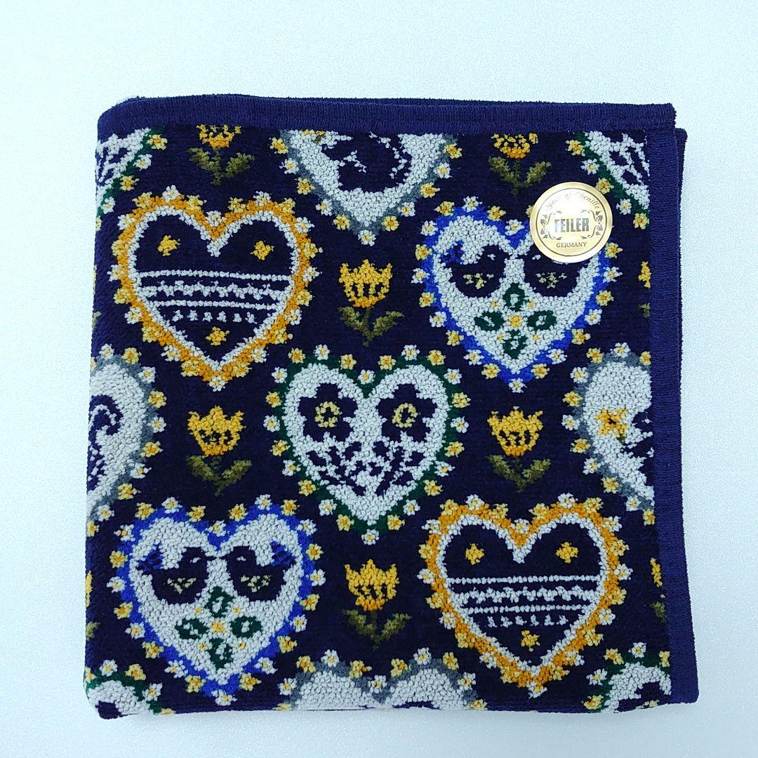 匿名配送☆新品☆フェイラー　ピックオンニ　プティクロス　ネイビー