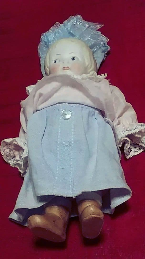 Hertwig❀アンティークビスクドール　大きめ20cm♪ミニベア付