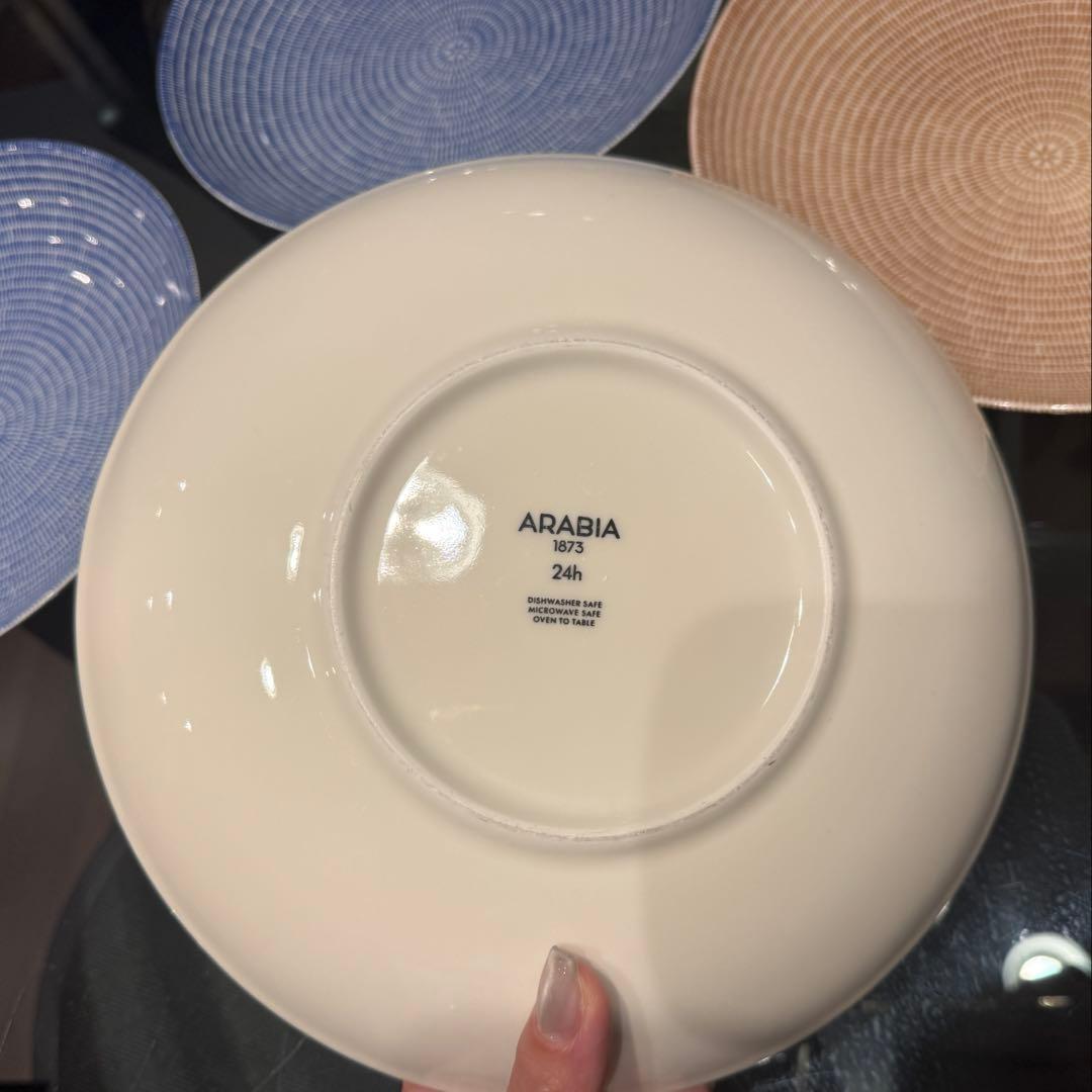 イッタラ アラビア 24h 24cm パスタプレート 4枚セット かもめ食堂
