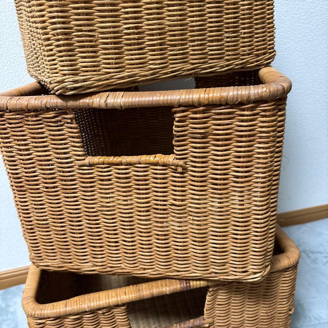インテリアかご　入れ子 ４個セット