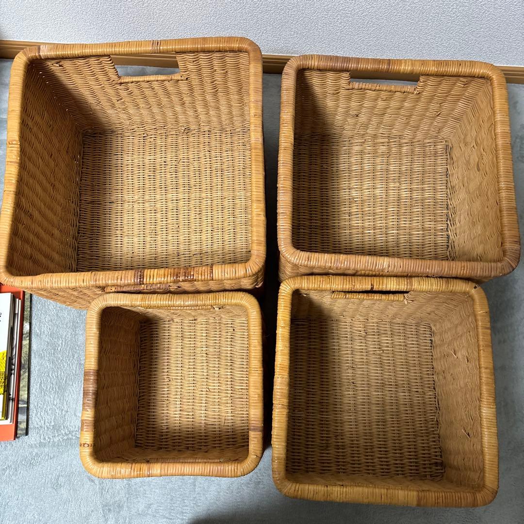 インテリアかご　入れ子 ４個セット