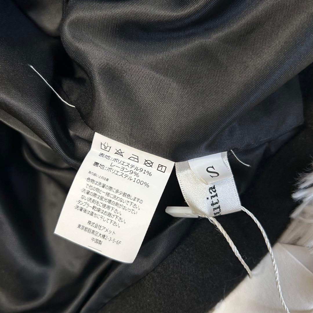 新品タグ付きcallautia カラウティア　ゴールドボタンミドルコート