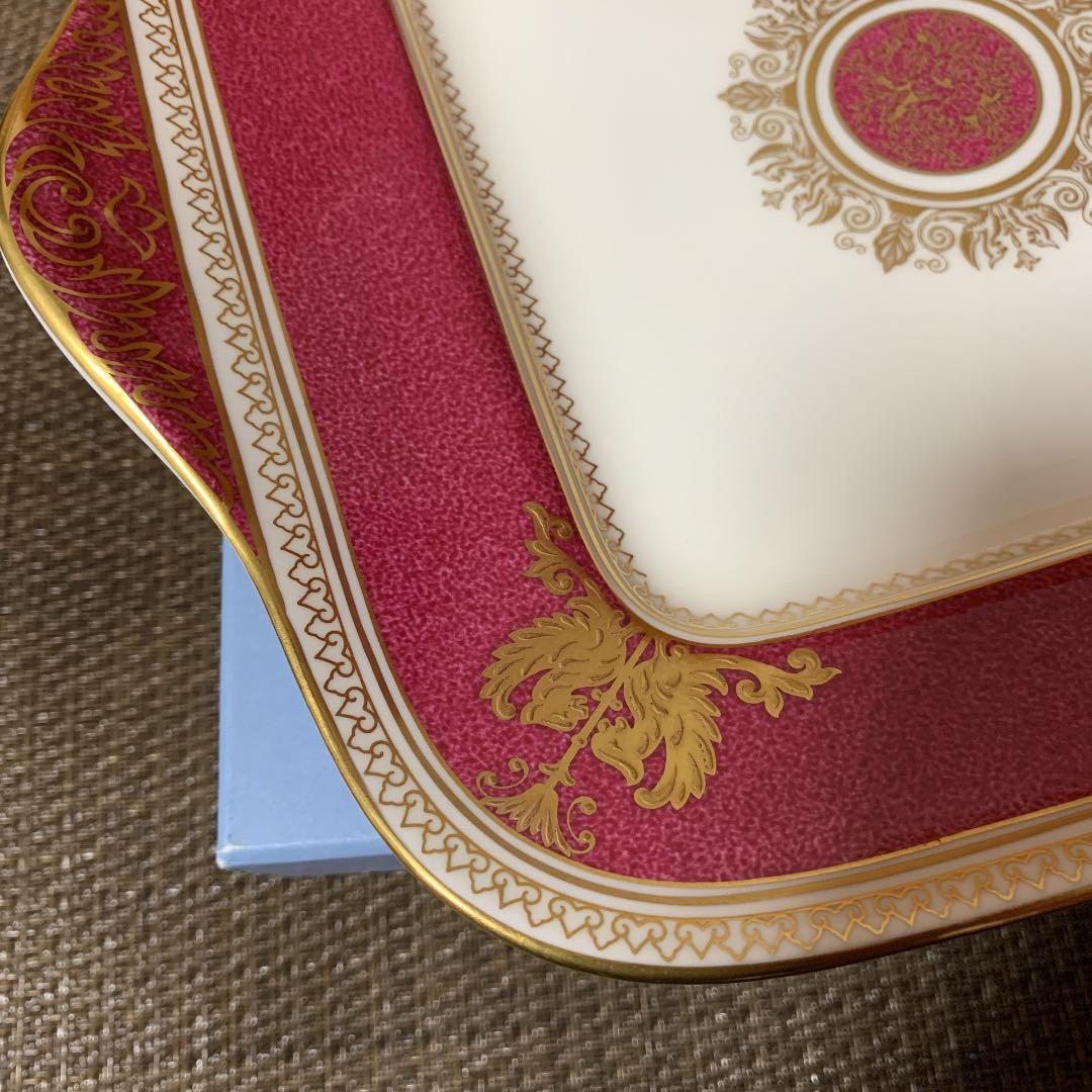 ウェッジウッド コロンビア　パウダールビー　bbスクエアプレート