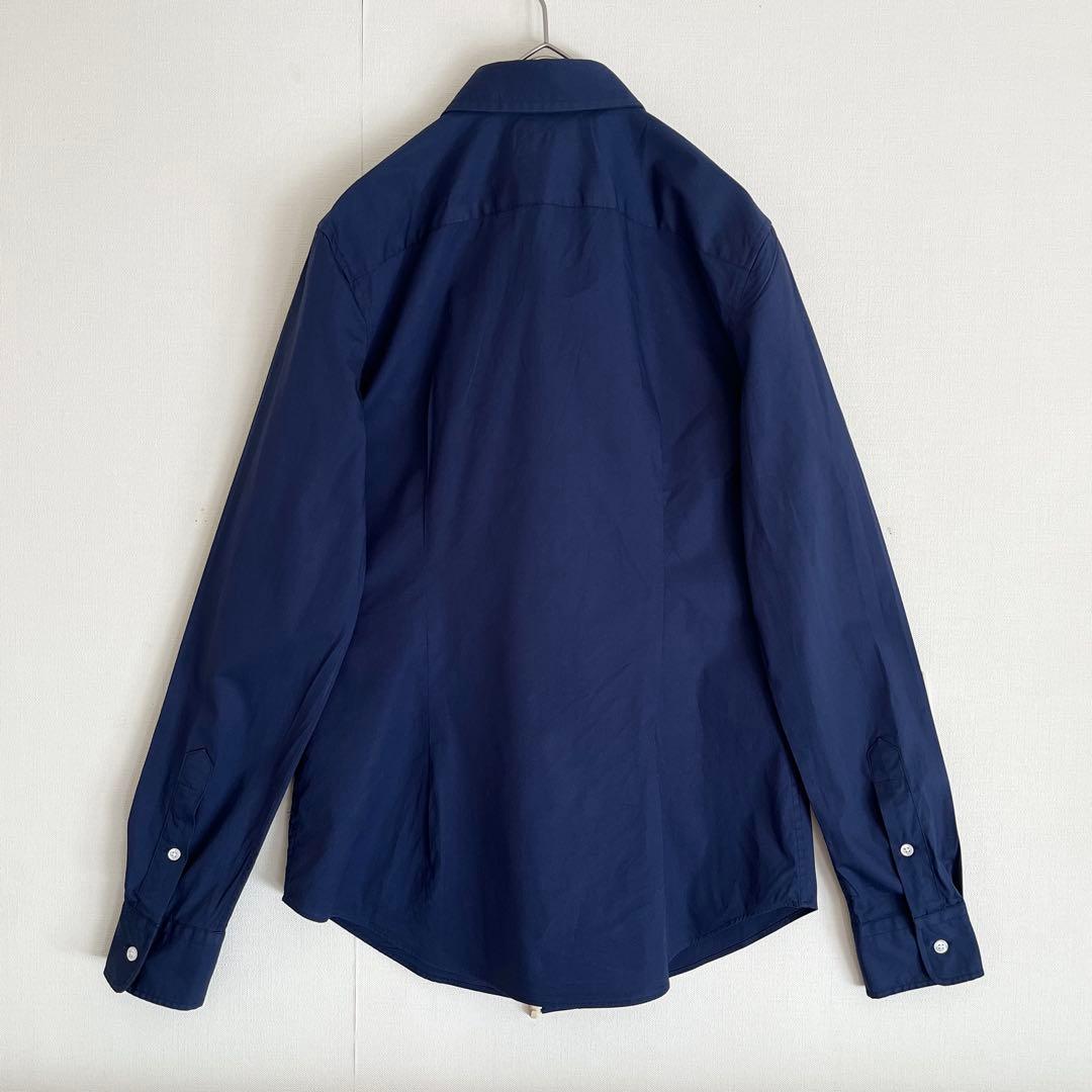 【希少人気★品の良いネイビー★未使用に近い】ラルフローレンドレスシャツ★サイズ6