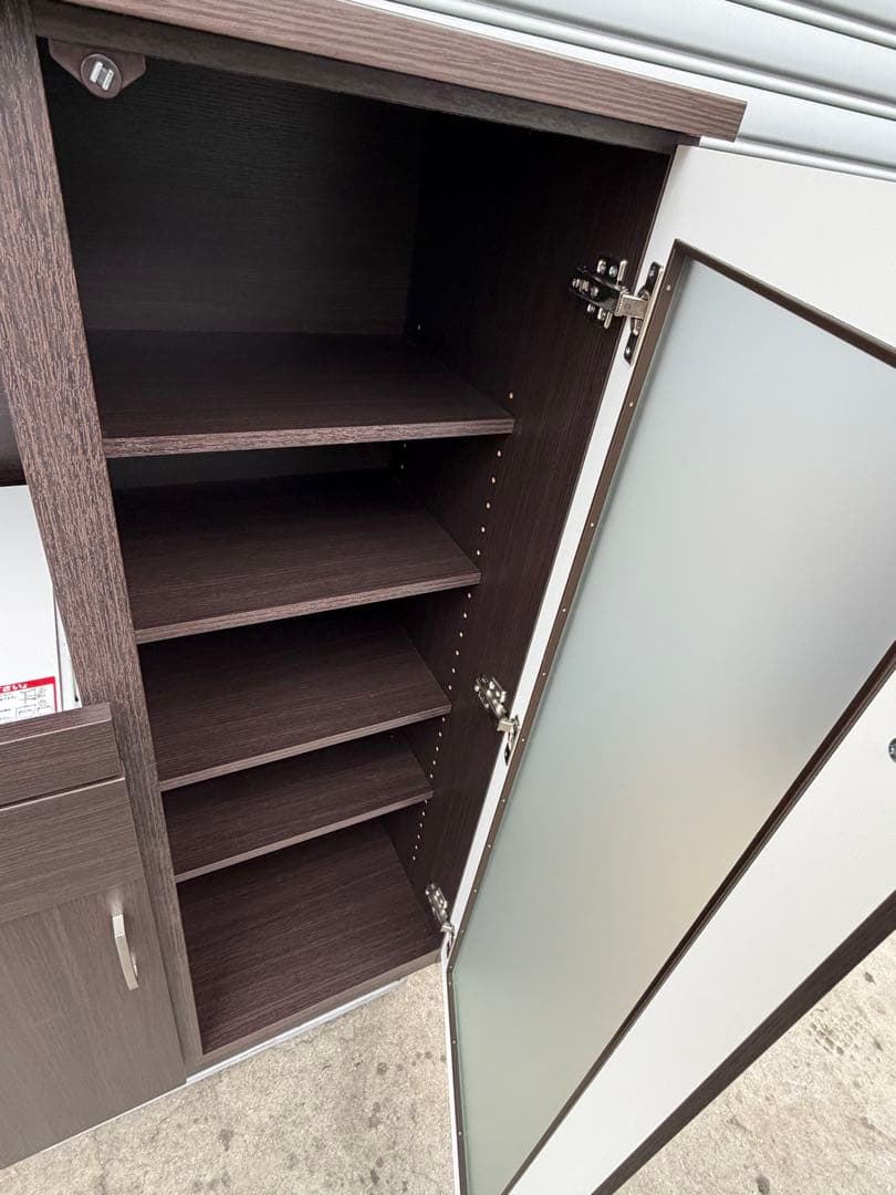 最終価格 ニトリ レンジボード ブラウン 茶色 横幅80cm