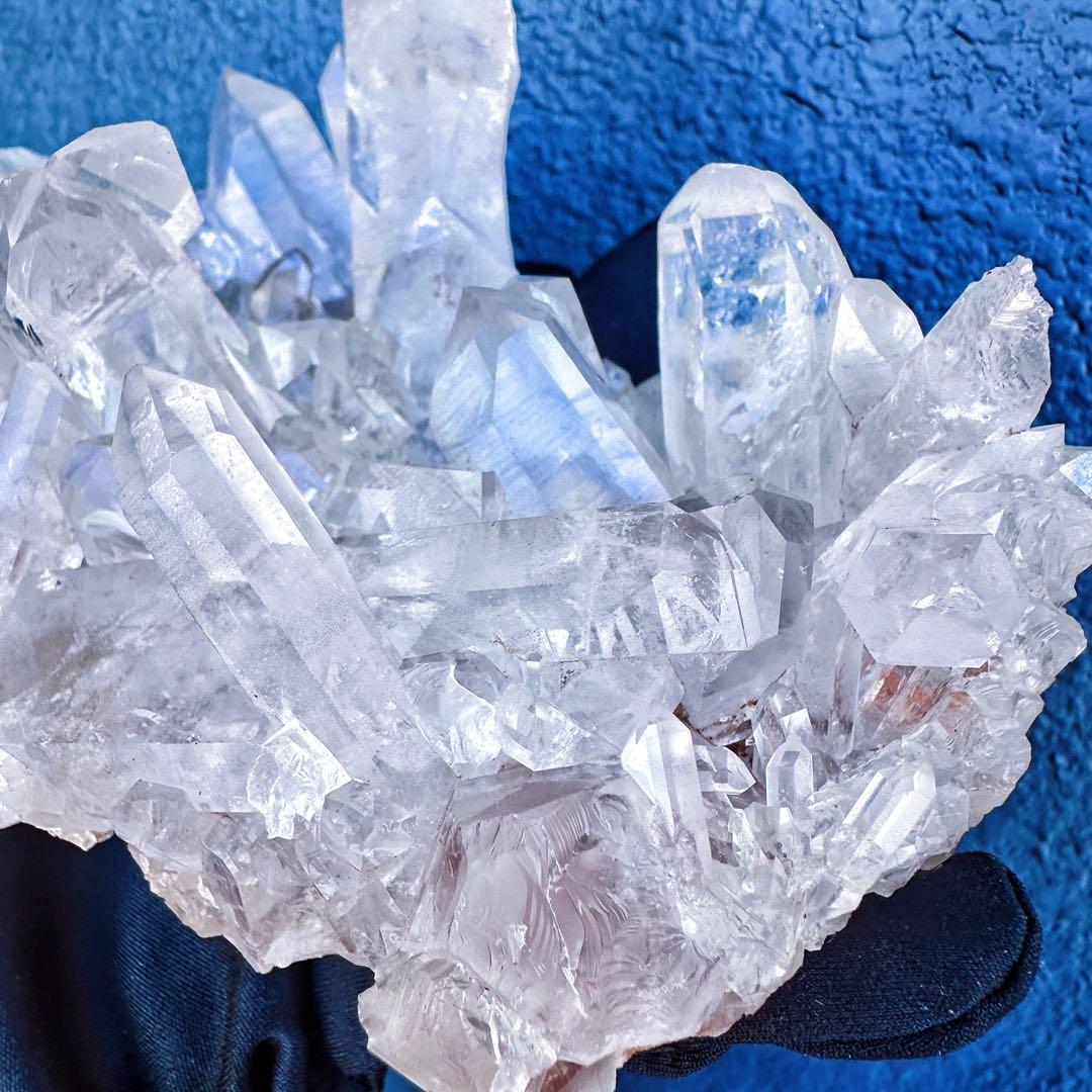 希少高透明度❗️マニカラン産キラキラ☆ヒマラヤ水晶クラスター超強いパワーA1414