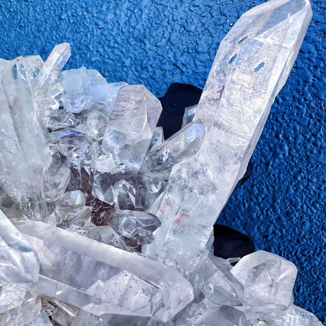 希少高透明度❗️マニカラン産キラキラ☆ヒマラヤ水晶クラスター超強いパワーA1414