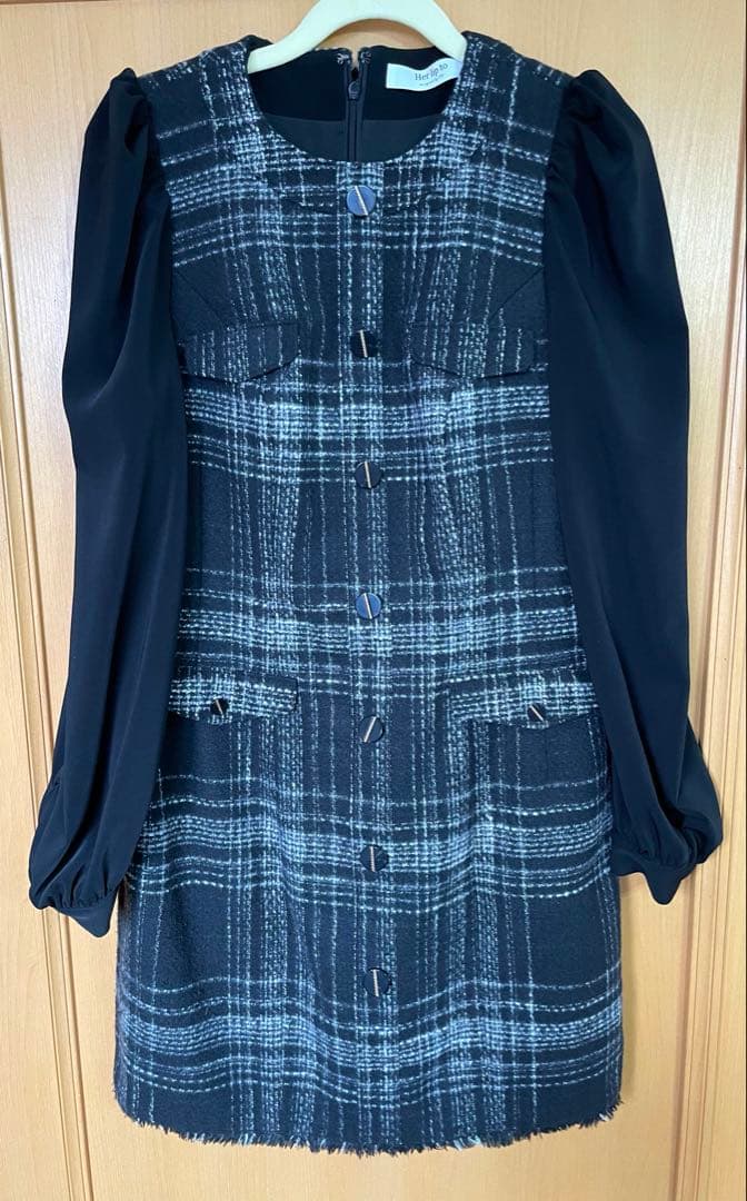 ワンピース Herlipto Gabriel Tweed Mini Dress