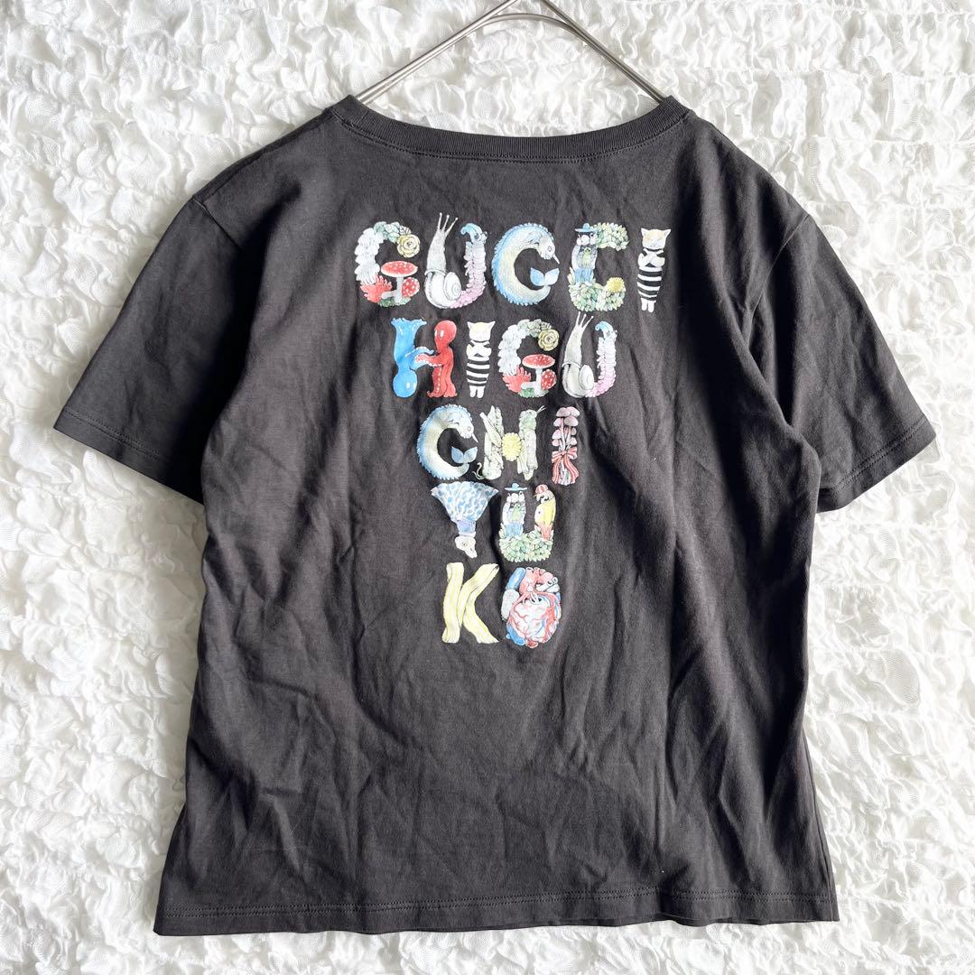 【美品✨】ヒグチユウコ×GUCCIチルドレンズ　猫プリントTシャツ　サイズ8