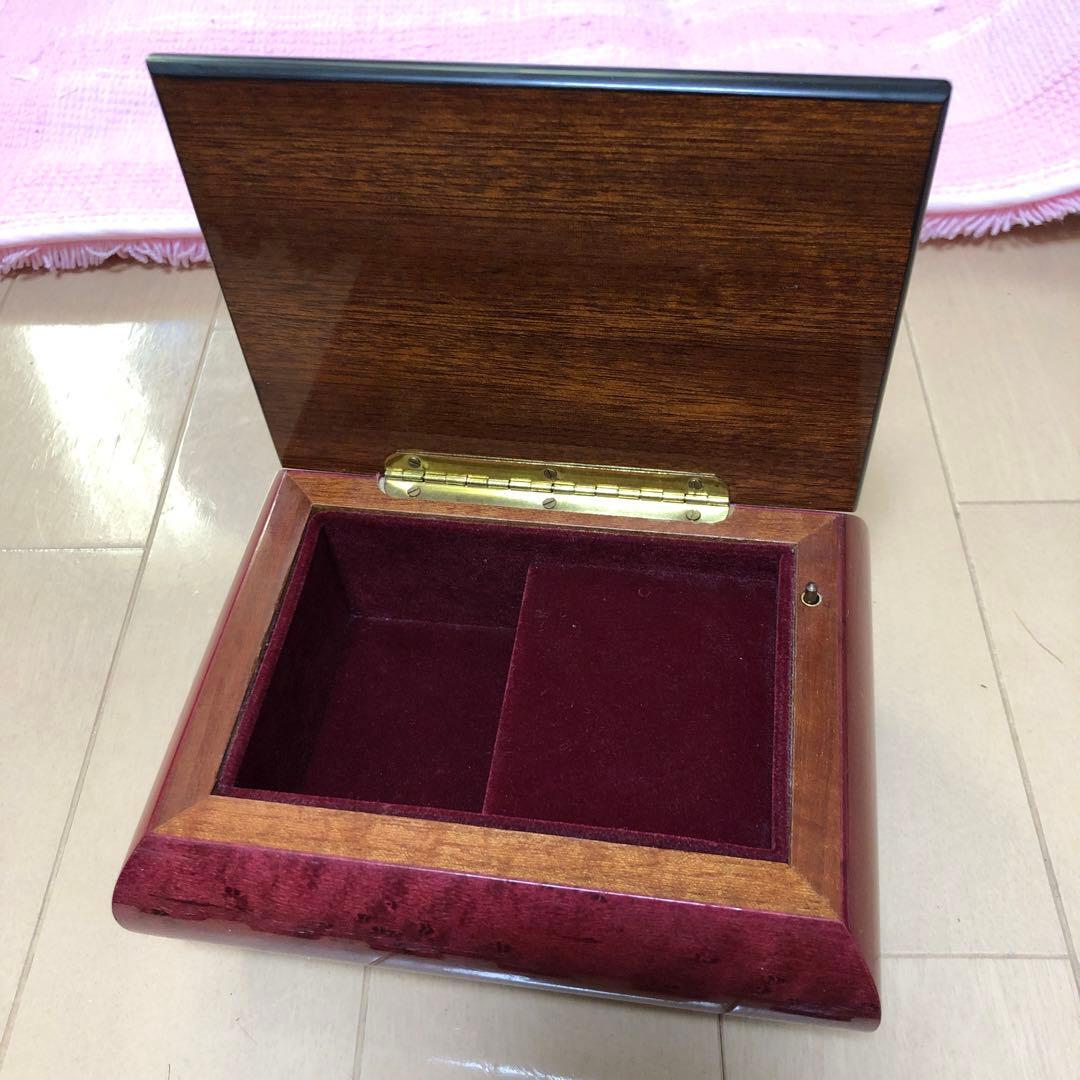 イタリア製 象嵌 宝石箱  オルゴール  スイス製REUGE「Romance」