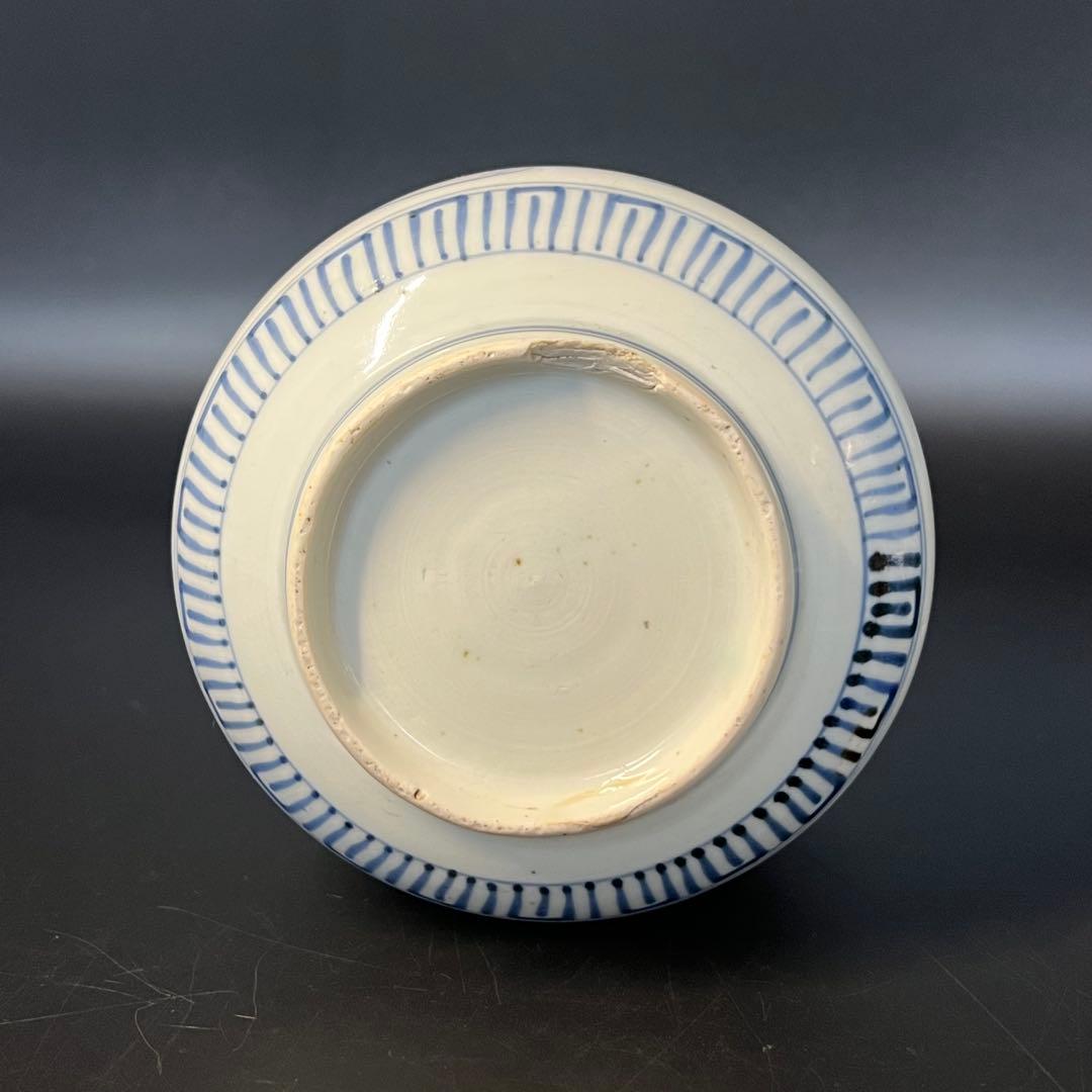 江戸後期 染付 蝙蝠文 抹茶碗形 吉祥文様 数寄者好み 珍品◎古美術庵々