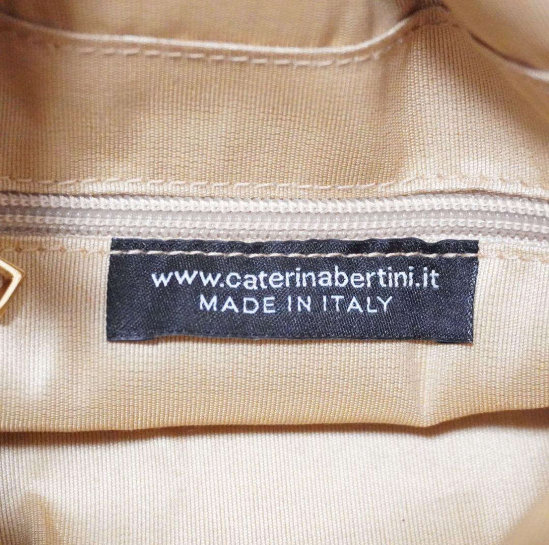 カテリーナベルティーニ　バンブーハンドル　かごバッグ　2way　イタリア製