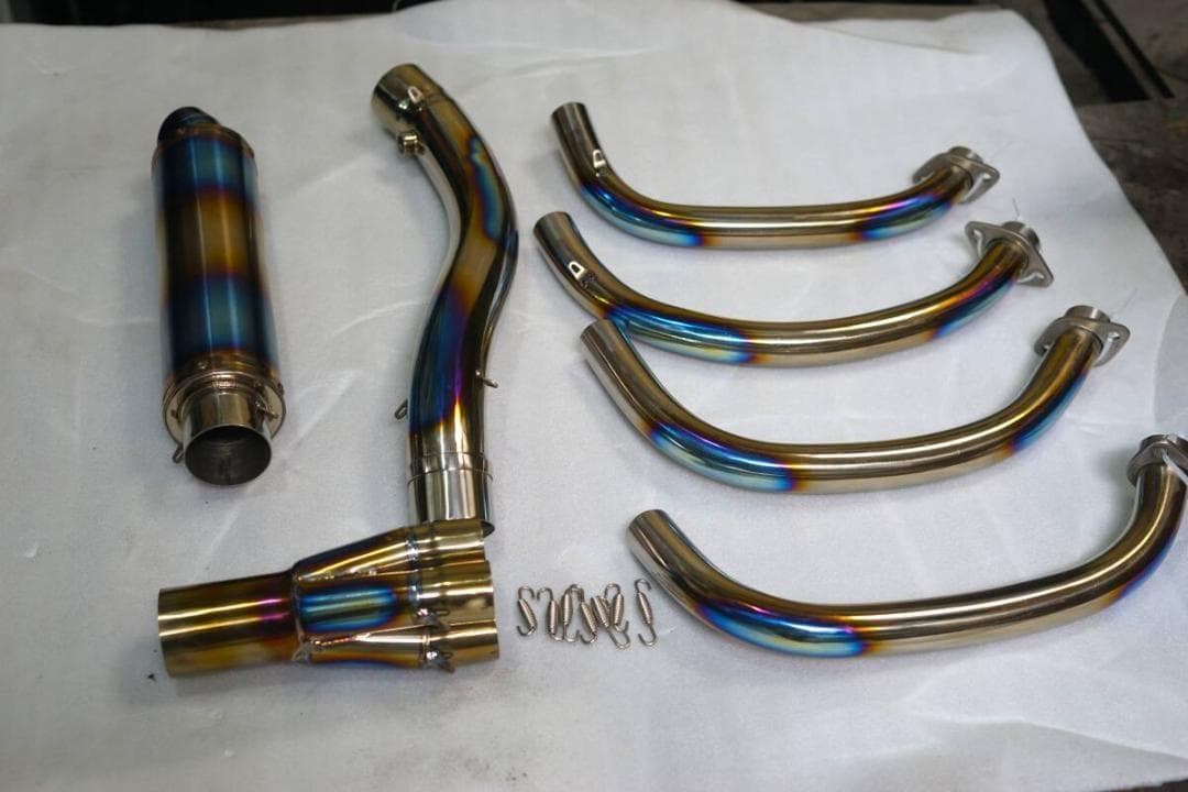 Z900RS 手曲げ　チタンマフラー　サイレンサー付き　Javi Motor