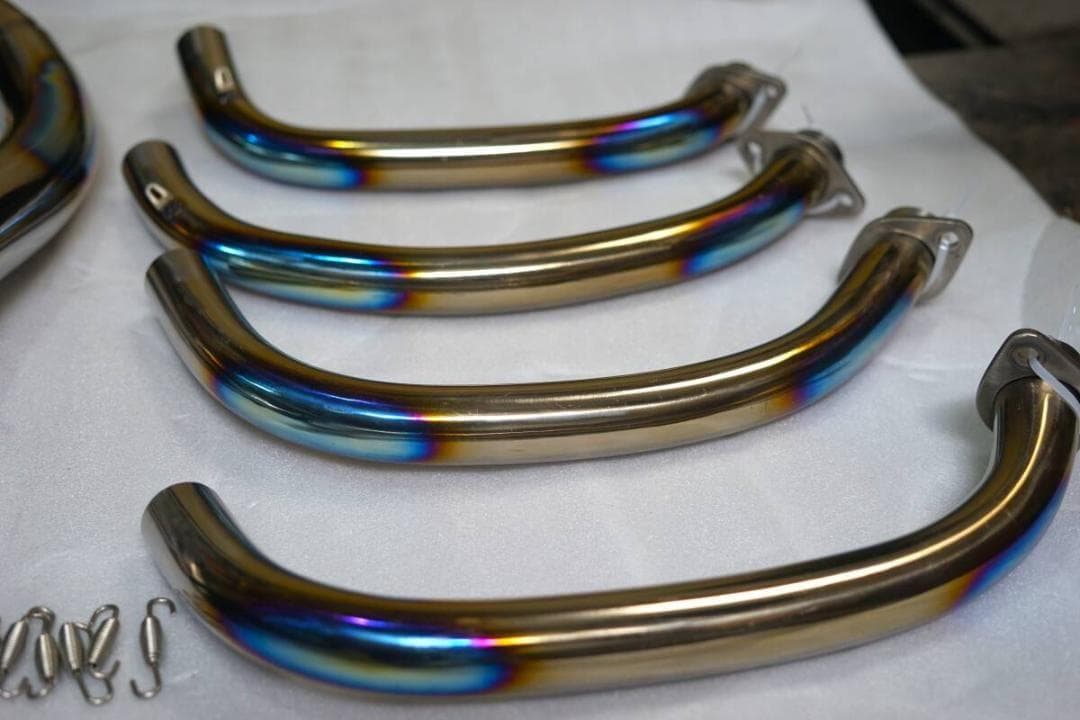 Z900RS 手曲げ　チタンマフラー　サイレンサー付き　Javi Motor