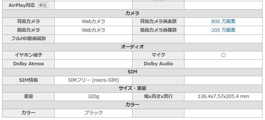 ASUS ZenPad 3 8.0　メモリ４G　８インチ　SIMフリー
