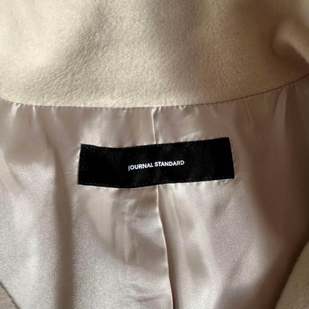 ジャーナルスタンダード　スーパー140ハイネックテントコート　ウール　スタンド